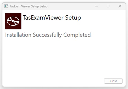 Screenshot of the installation