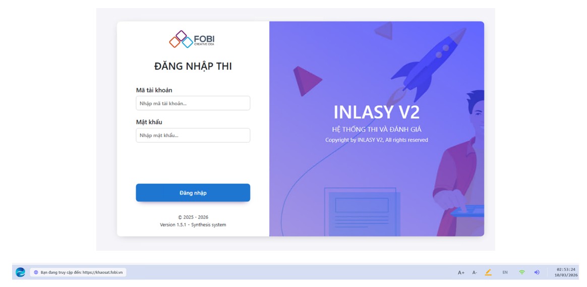 Screenshot of the installation